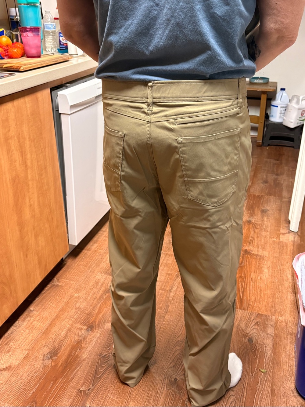 Weatherproof Men's Khaki Straight-Leg Chinos